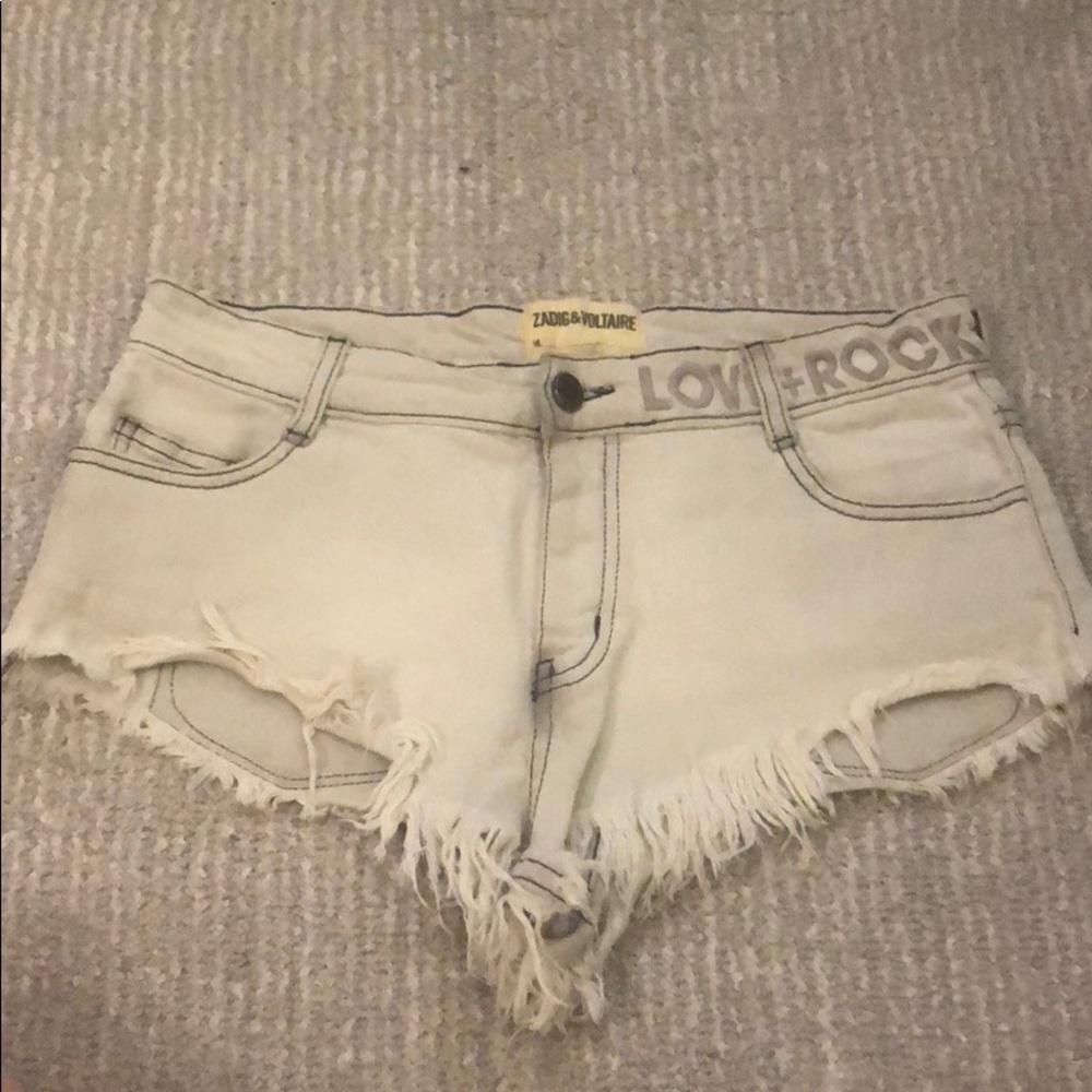 Zadig & Voltaire Love Rock Jean shorts